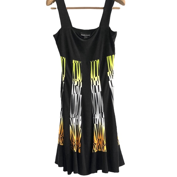 πSZ 10β’FRANK LYMAN DESIGN SLEEVELESS A-LINE FLOWY SWING MIDI DRESSπ - Picture 5 of 8